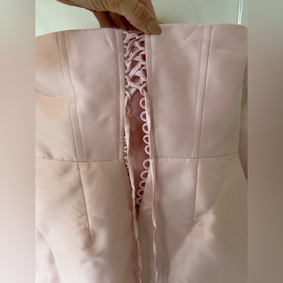 BNWT |  Haley Pink Floral Strapless Midi Evening Dress - Picture 10 of 11